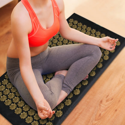 Acupressure Massage Mat With Needles Set Back Massage With Pillow